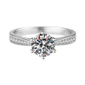 Adjustable Simulated Moissanite Women's Ring