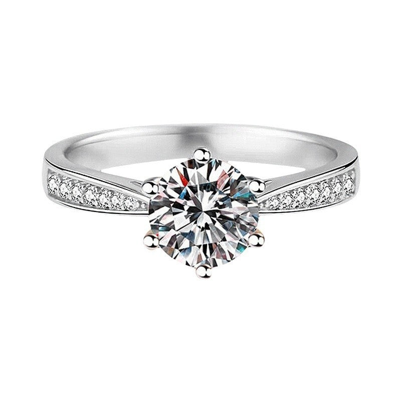 Adjustable Simulated Moissanite Women's Ring
