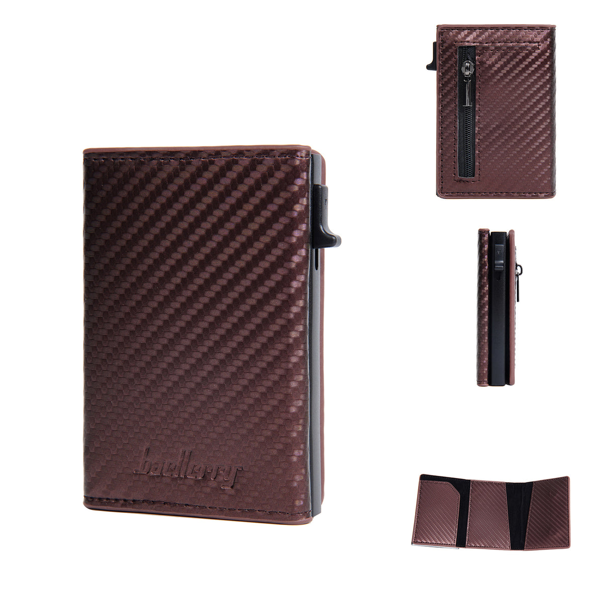 Automatic pop-up zipper carbon fiber