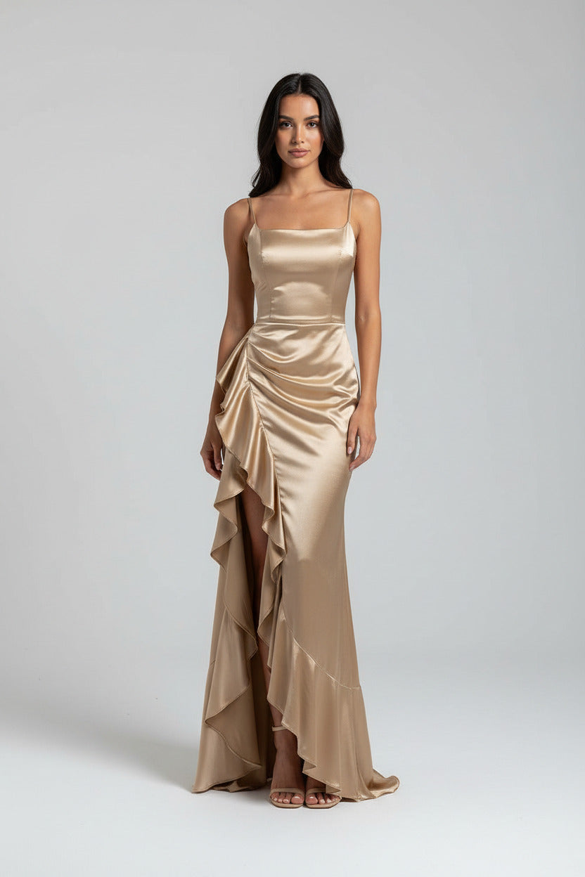Verona Camisole Ruffle Dress