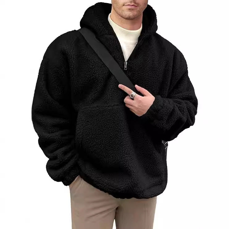 Loose Casual Zipper Hooded Sweatshirts
