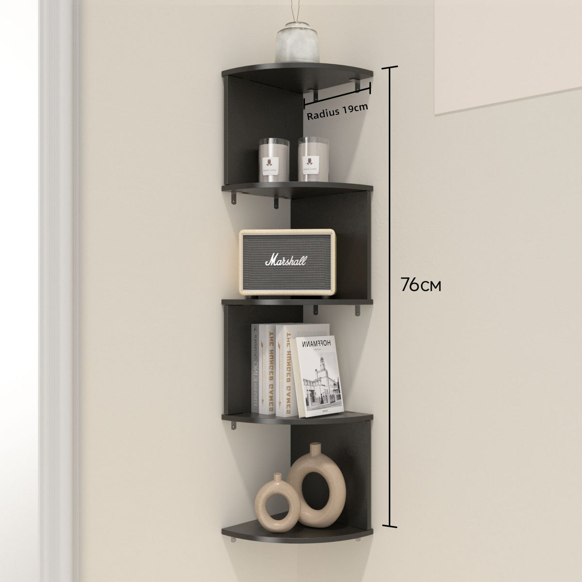 Corner Wall Mounted Storage Shelf