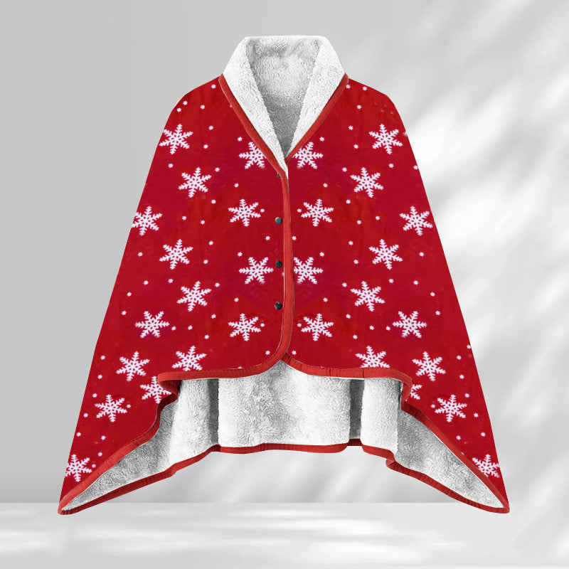 Soft Polyester Dual-Purpose Shawl Blanket