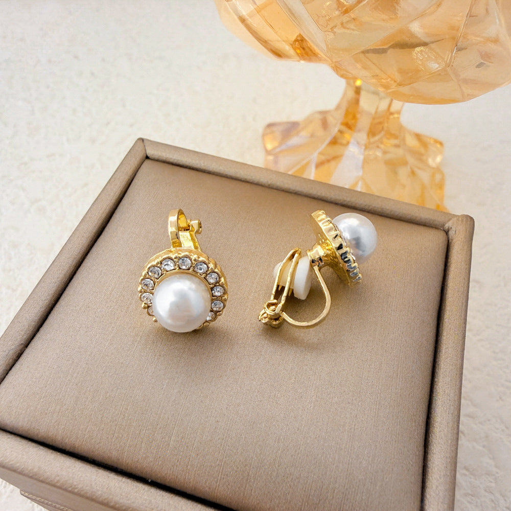 Lustrelace Pearl Ear Clips