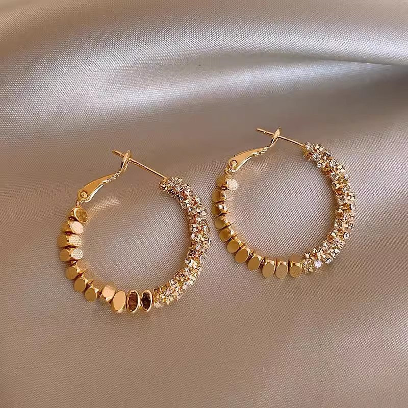 Pearl Geometric Earrings