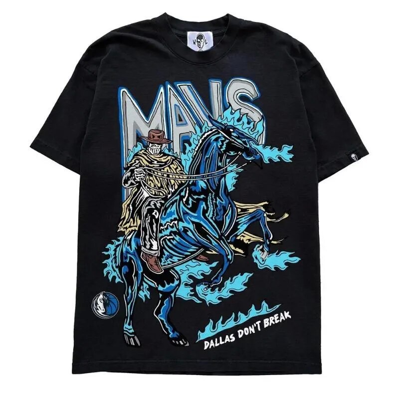 Cotton Loose Fit Cartoon T-Shirt - 100% Cotton, Moisture Wicking