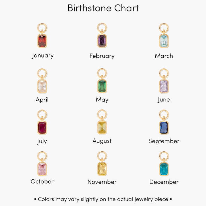 Zodiac Birthstone Gold Plated Adjustable Bracelet