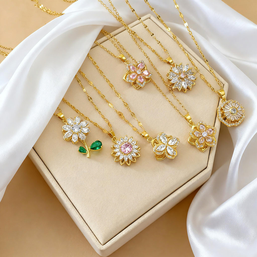 Fashionable retro-style clavicle necklace