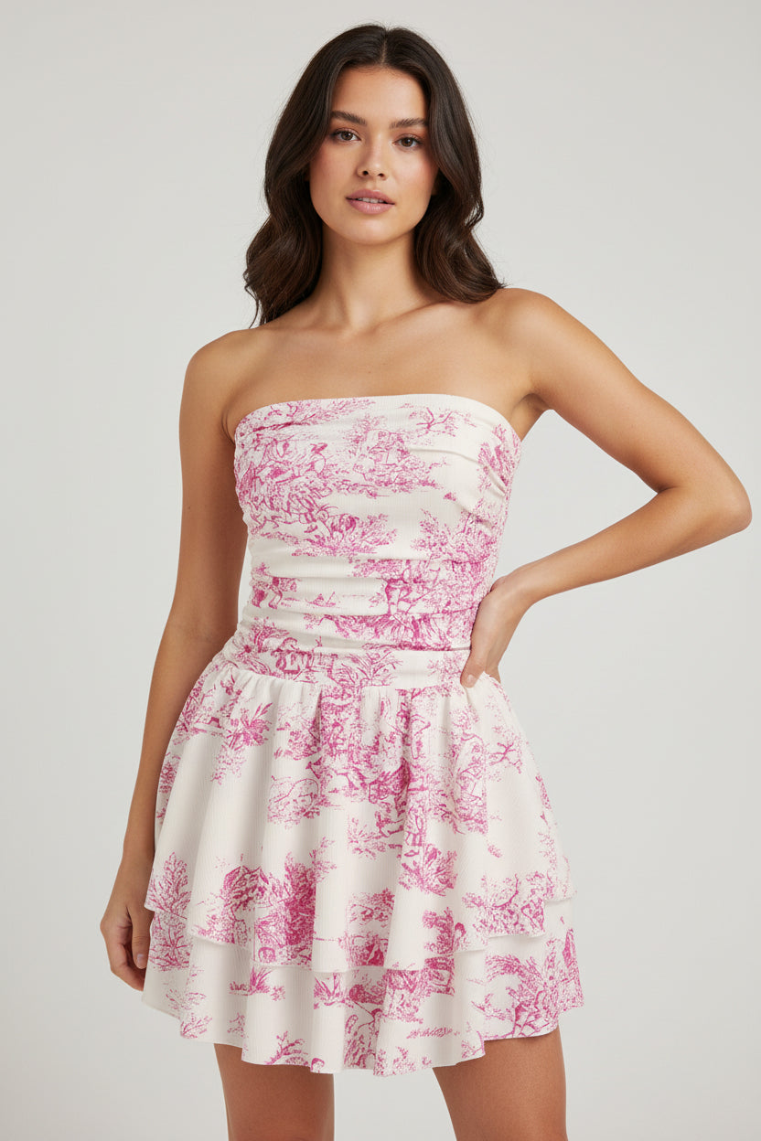 Cascade Layered Tube Skirt