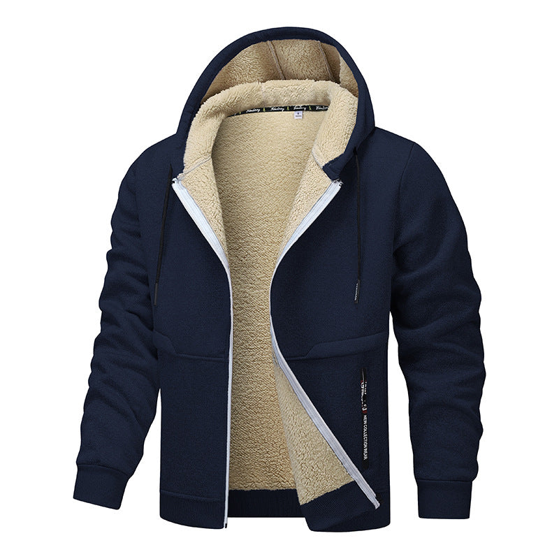 Loose and thick sheepskin jacket
