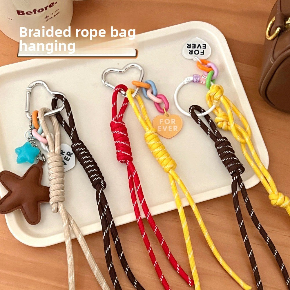 Creative Woven Rope Keychain Pendant charm