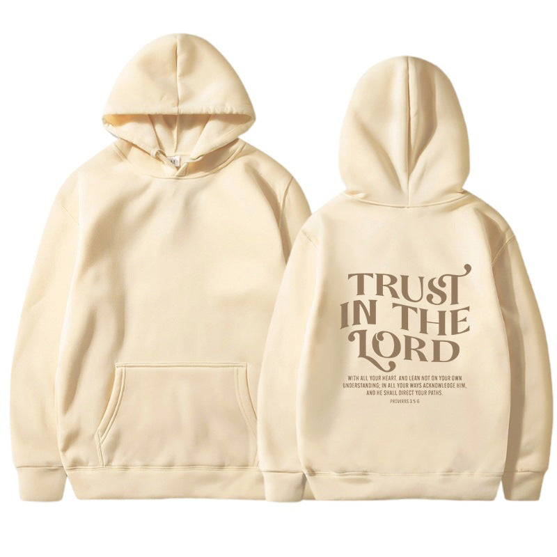 Hooded Letter Print Sweatshirt