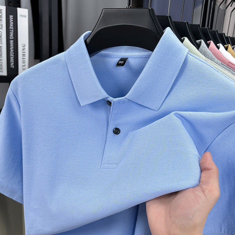 Mens Cotton Polo Shirt Short Sleeve t shirt