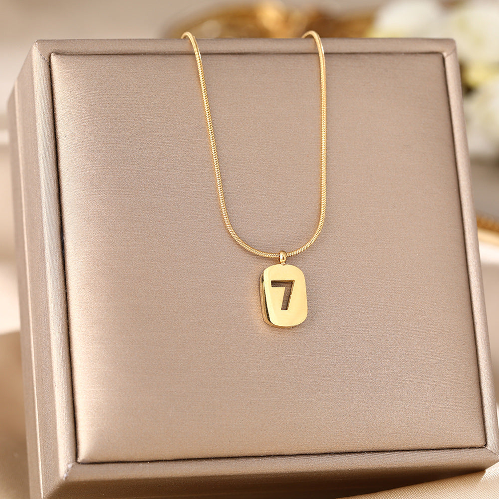 All-titanium steel necklace