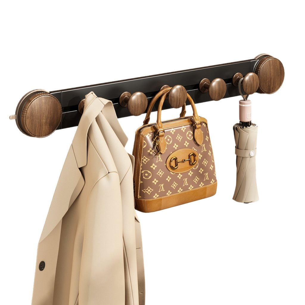 Rotating suction cup walnut hook