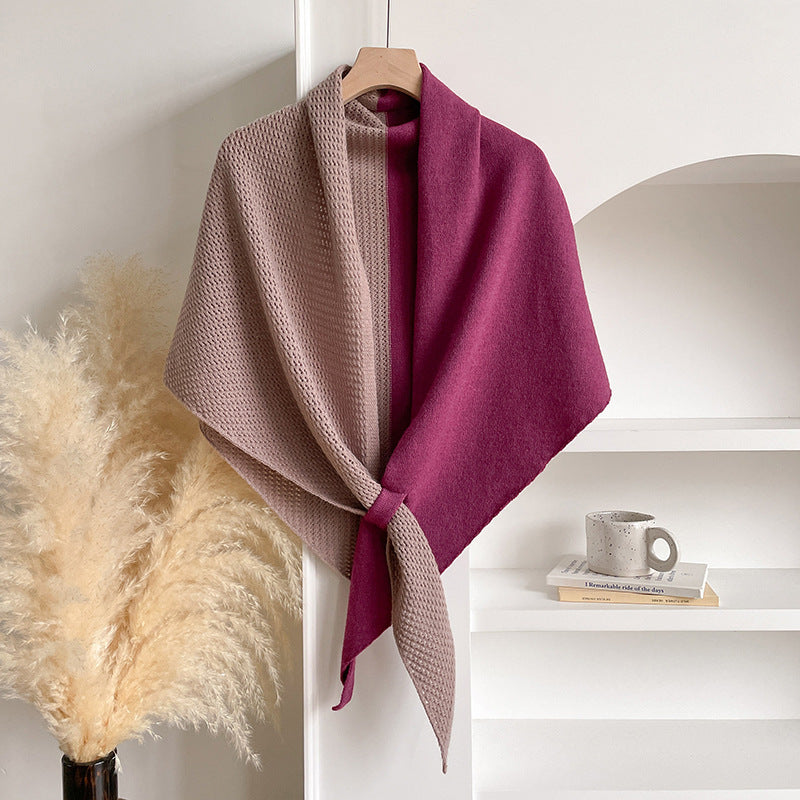 Soft Imitation Cashmere Triangle Shawl