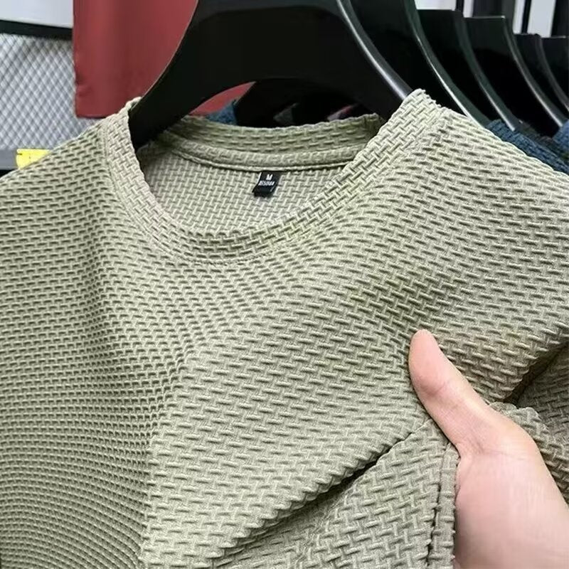 Ice silk short-sleeved T-shirt for men