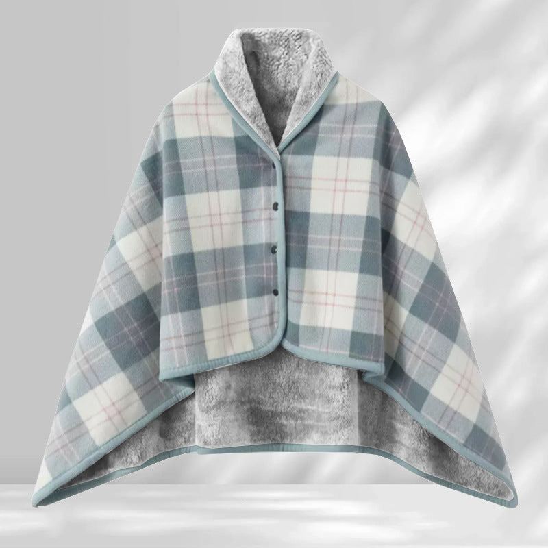 Soft Polyester Dual-Purpose Shawl Blanket