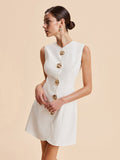 Women’s Minimalist Solid Mini Dress