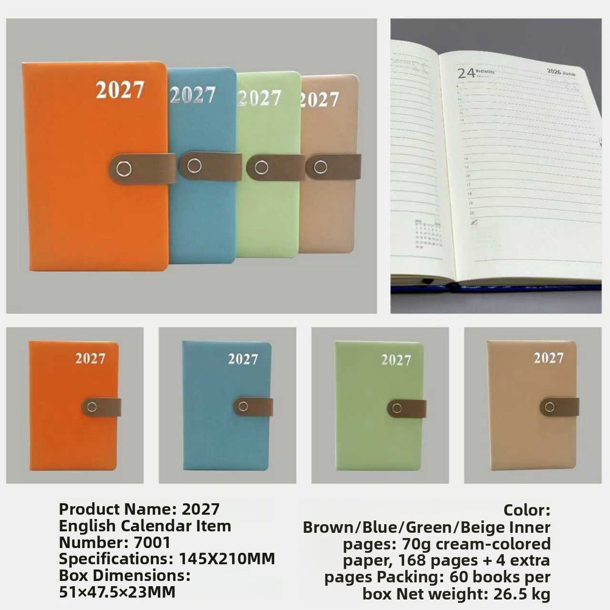 2027 Almanac planner schedule