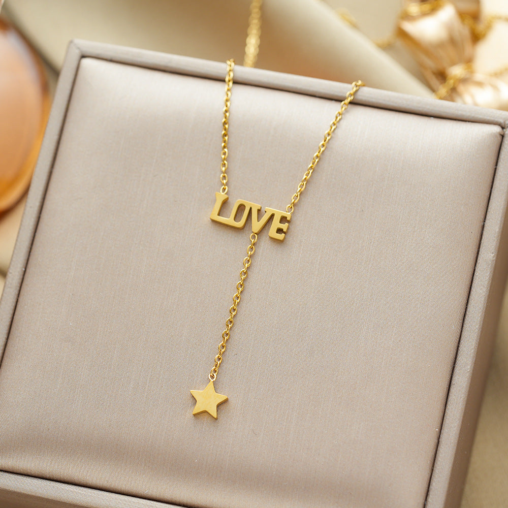 All-titanium steel necklace