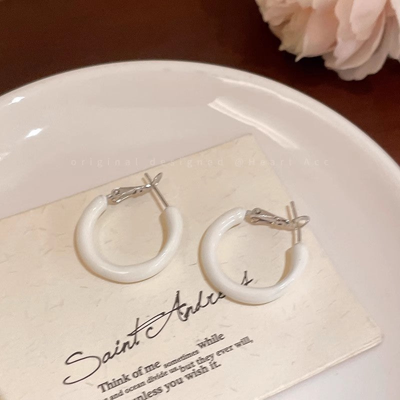 Pearl Geometric Earrings
