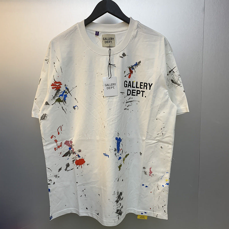 GALLERY DEPT 25SS Unisex Cotton T-Shirt with Graffiti Ink Design