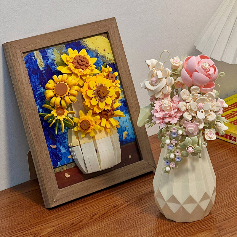 DIY Building Block Flower Bouquet