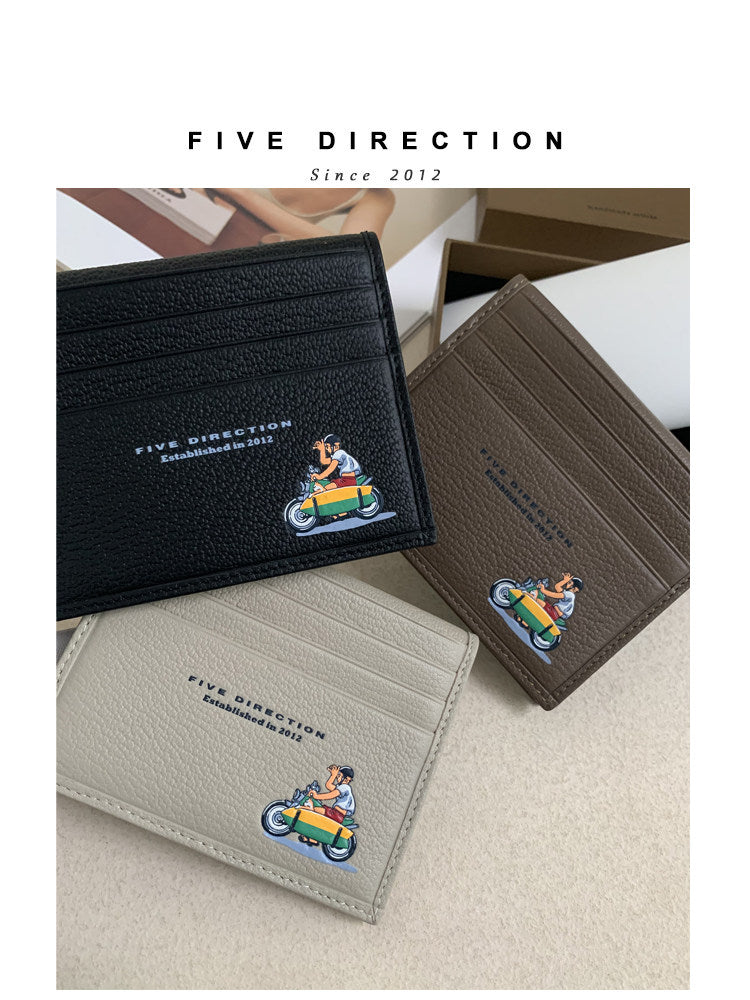 5 Direction Leather Card Holder