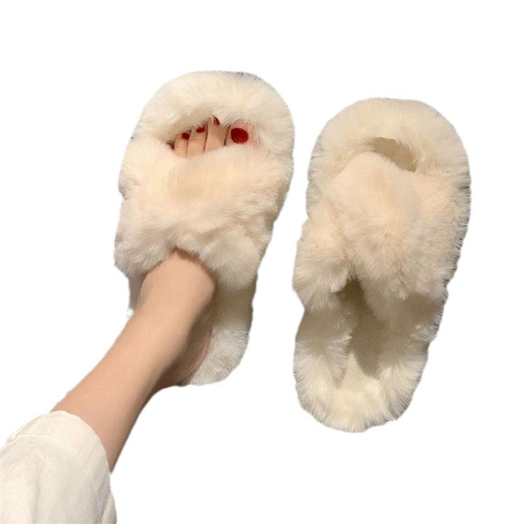 CozyNest Furry Home Slippers