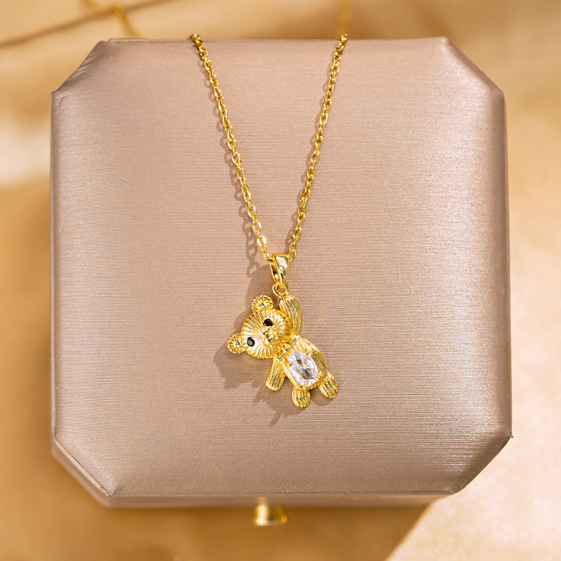 Butterfly Pendant Titanium Steel Necklace