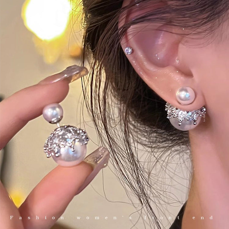 LunaPearl Butterfly Earrings Sterling Silver