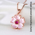 Rose Gold Plated Heart Pendant Necklace