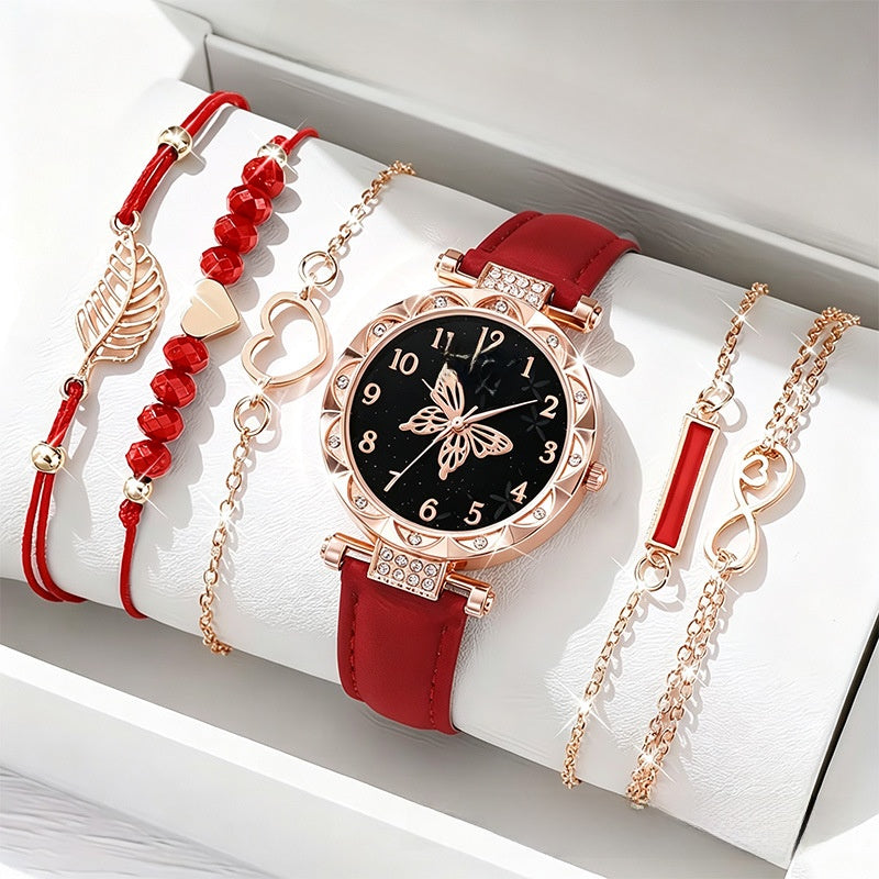 Rose Gold Diamond Accent Quartz Watch