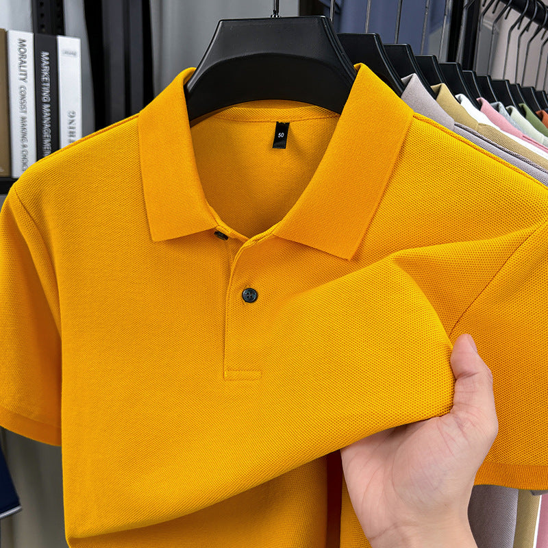 Mens Cotton Polo Shirt Short Sleeve t shirt