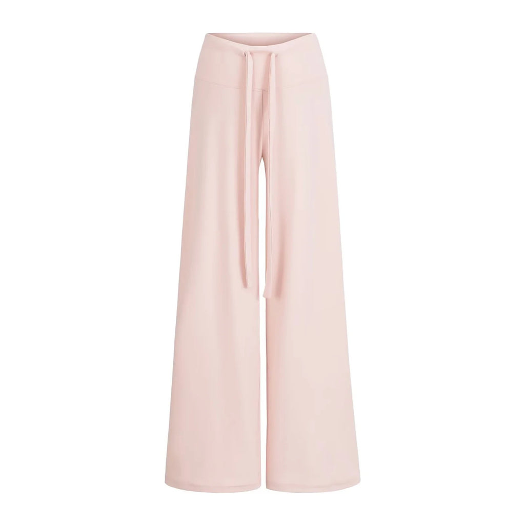 Low-Waist Drawstring Wide-Leg Casual Pants
