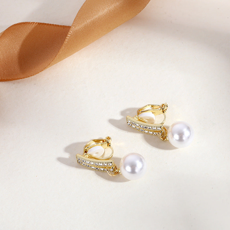 Lustrelace Pearl Ear Clips