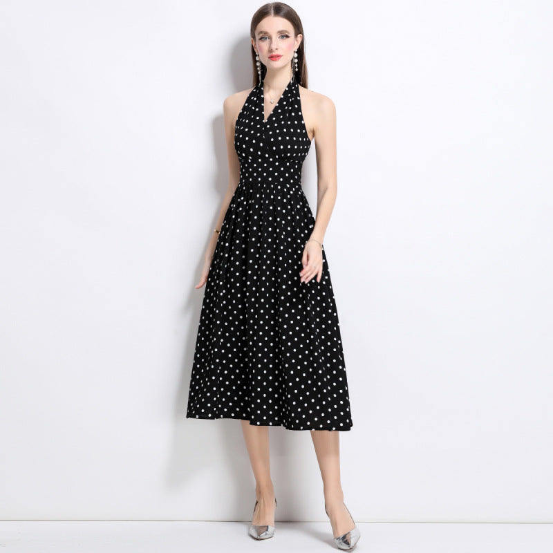 French Retro Sleeveless Dress