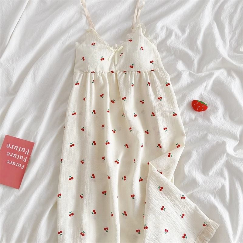 Women's Sling Strap Cotton Nightdress