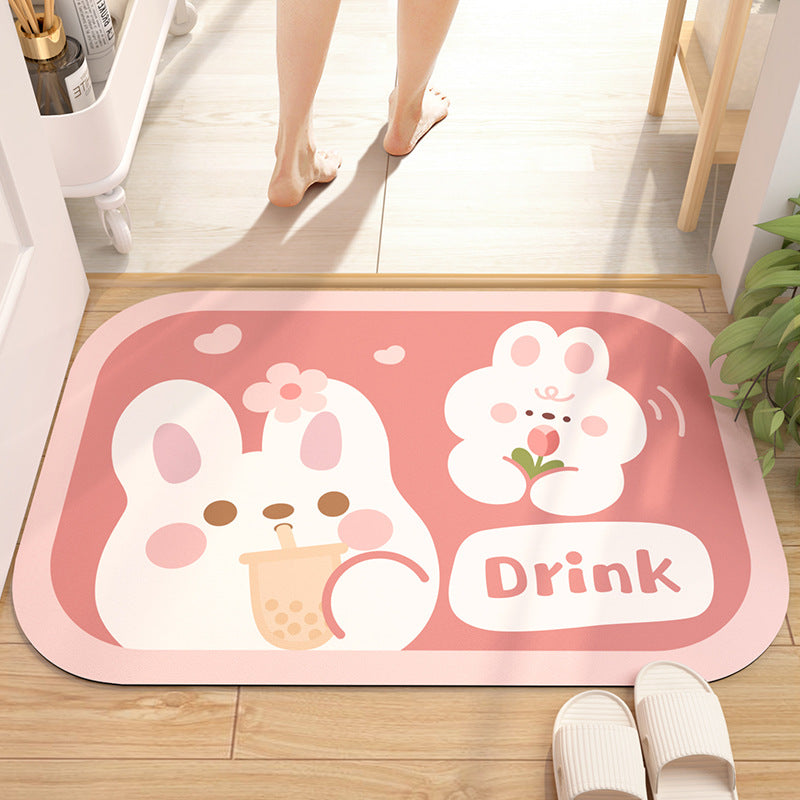 Absorbent Diatom Mud Bathroom Mat
