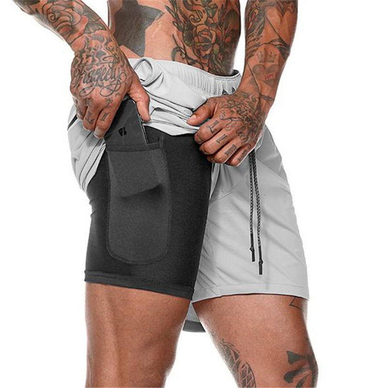 Mens Quick-Dry Sports Shorts with Breathable, Flexible Fit