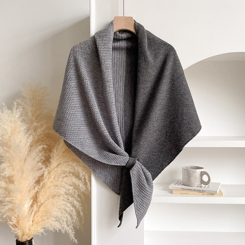 Soft Imitation Cashmere Triangle Shawl