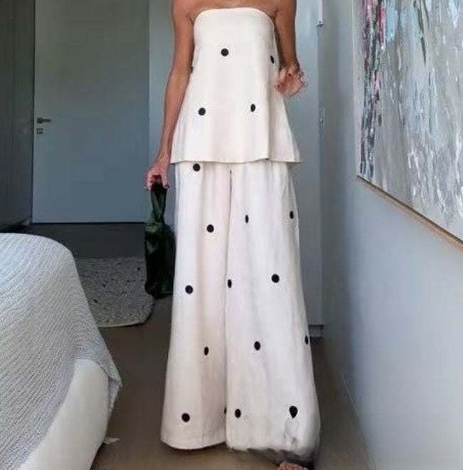 Casual set polka dots