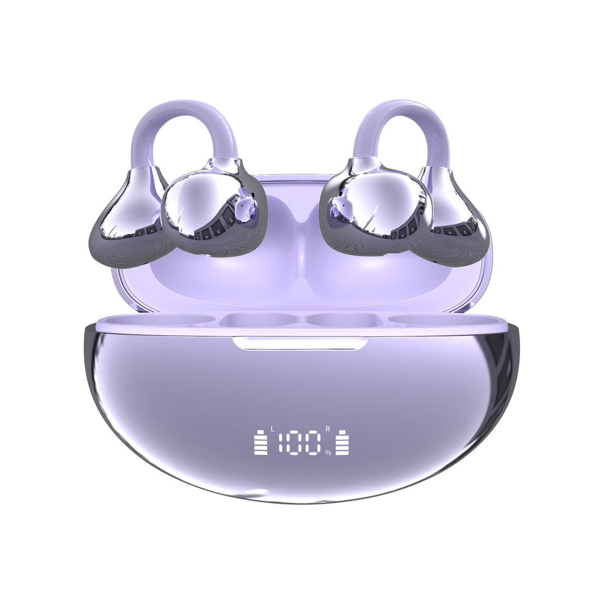 Ear Clip Bluetooth Headset Bone Conduction Wireless Sports Earphones with AI Translation Ultra-Long Battery Life
