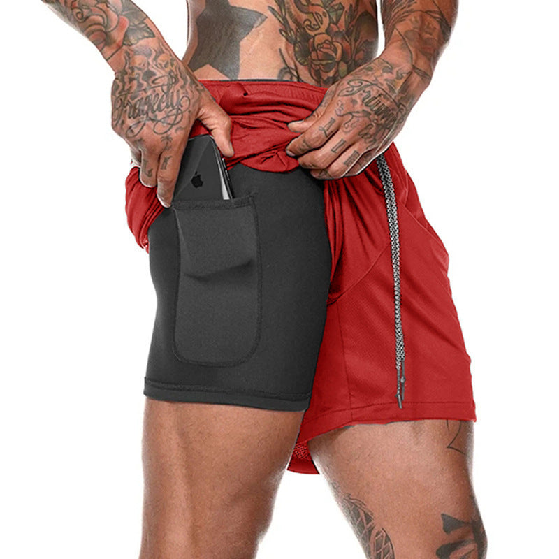 Mens Quick-Dry Sports Shorts with Breathable, Flexible Fit