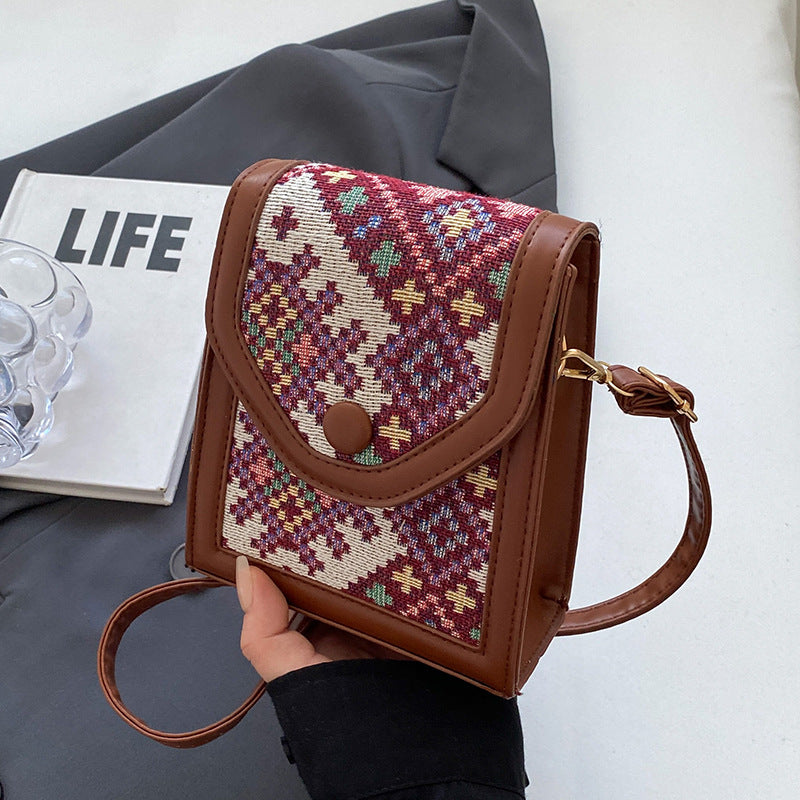 Ethnic Style Crossbody Phone Bag