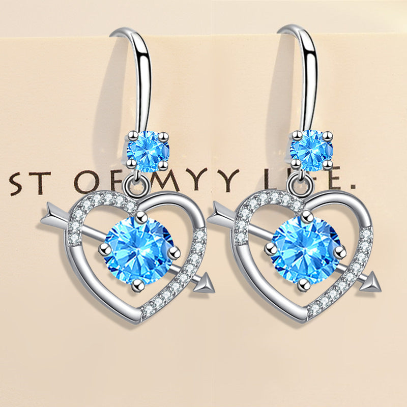 Heart-shaped earrings