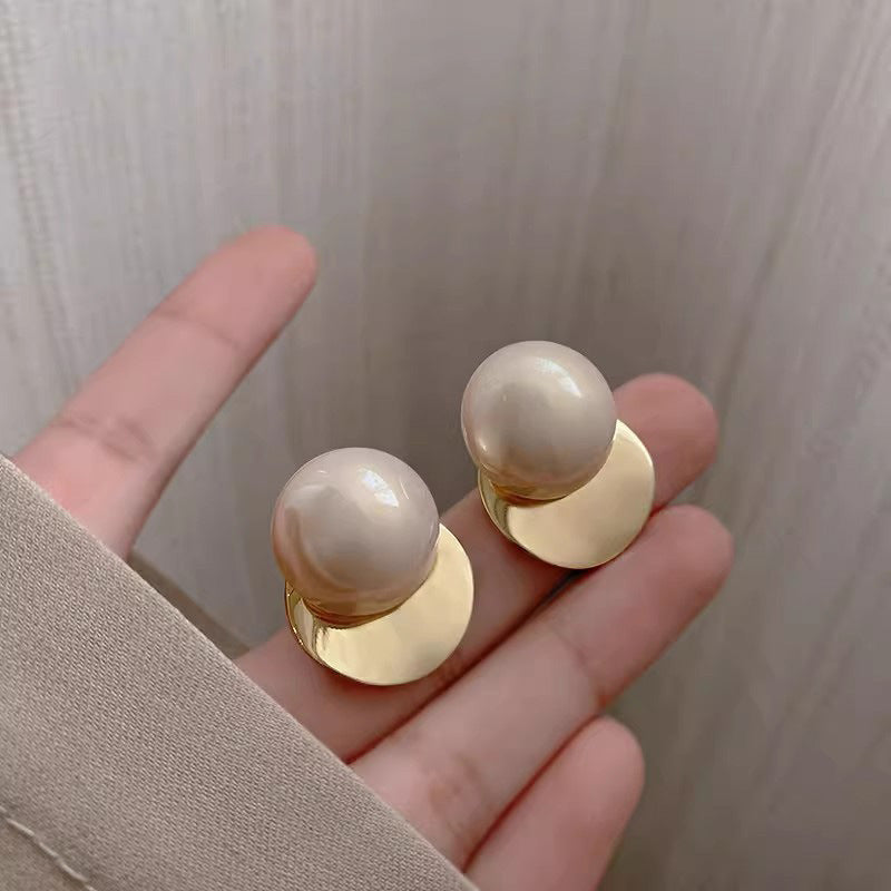 Pearl Geometric Earrings