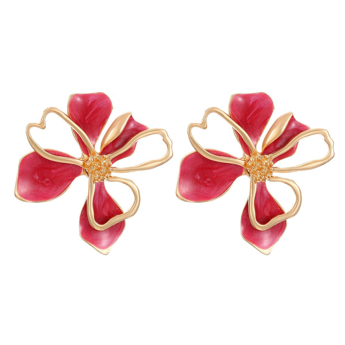 Fashion Floral Frosted Earrings for Women