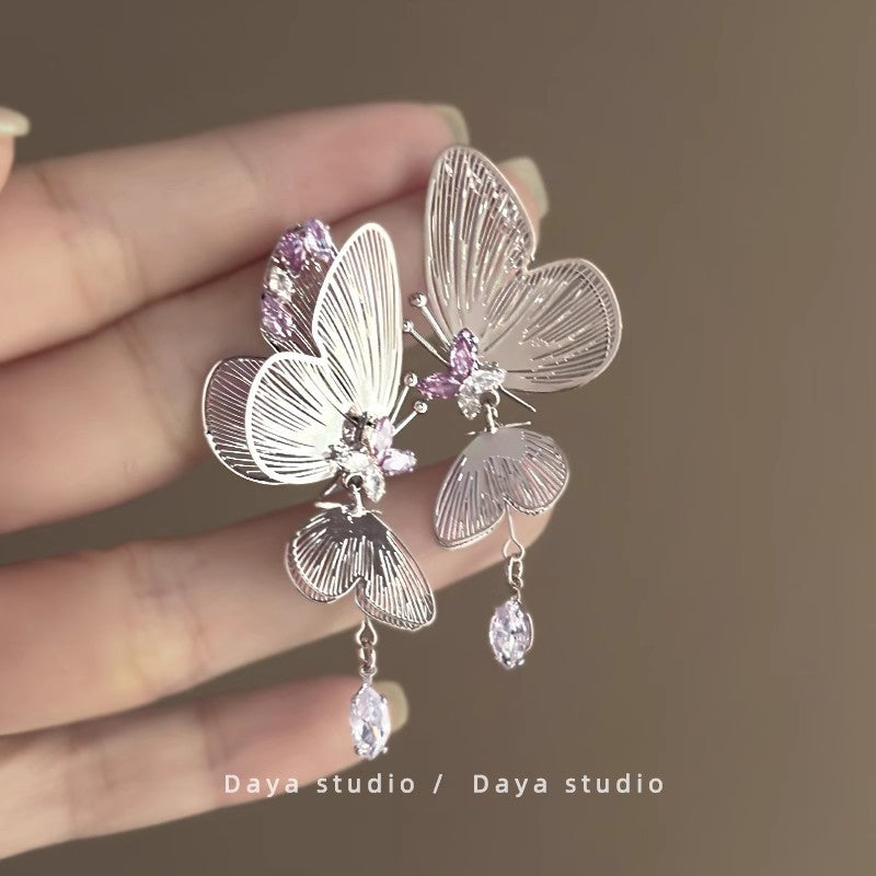 Lirio Charm Bow & Butterfly Earrings